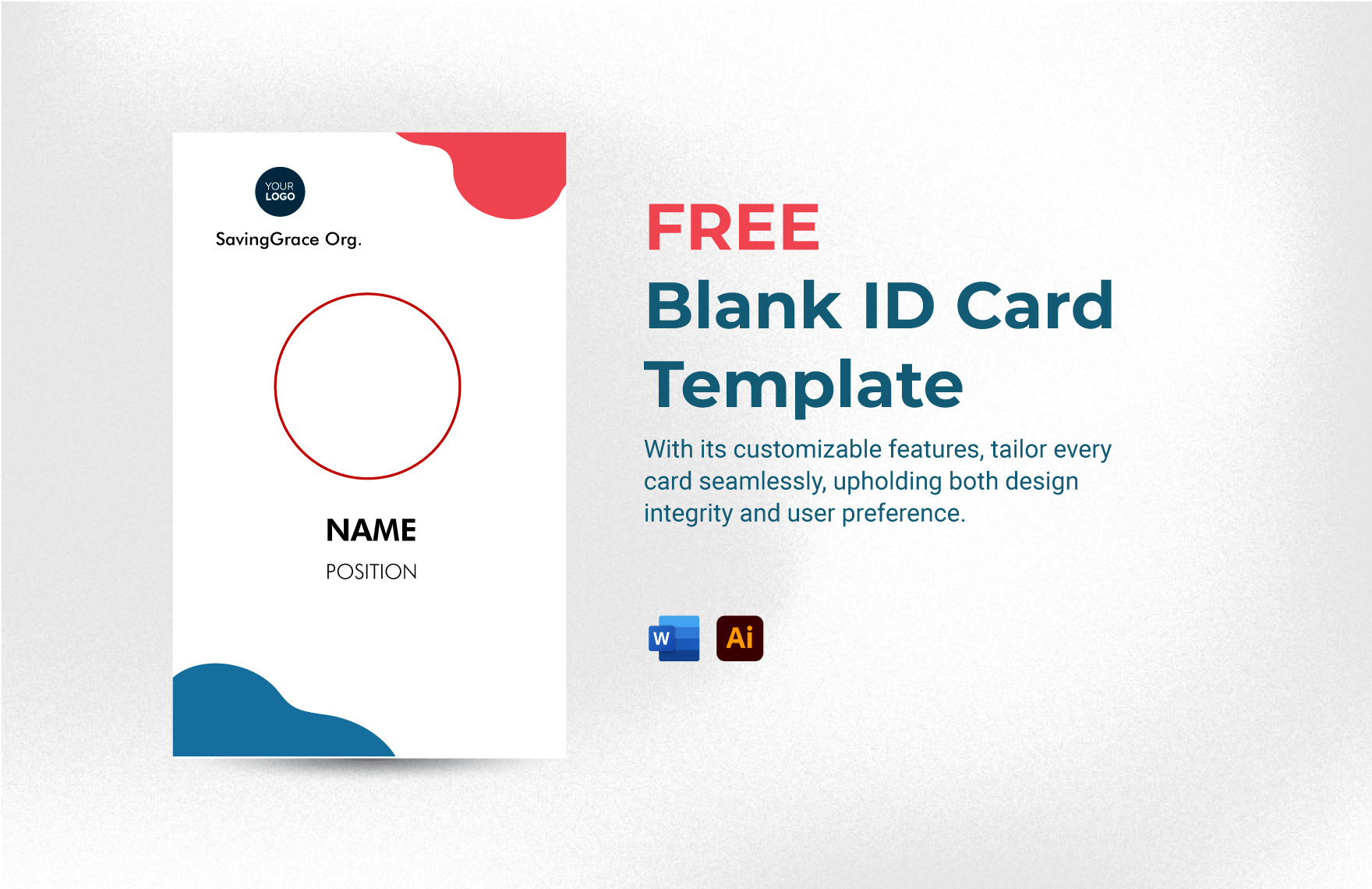 Free Blank ID Card Template