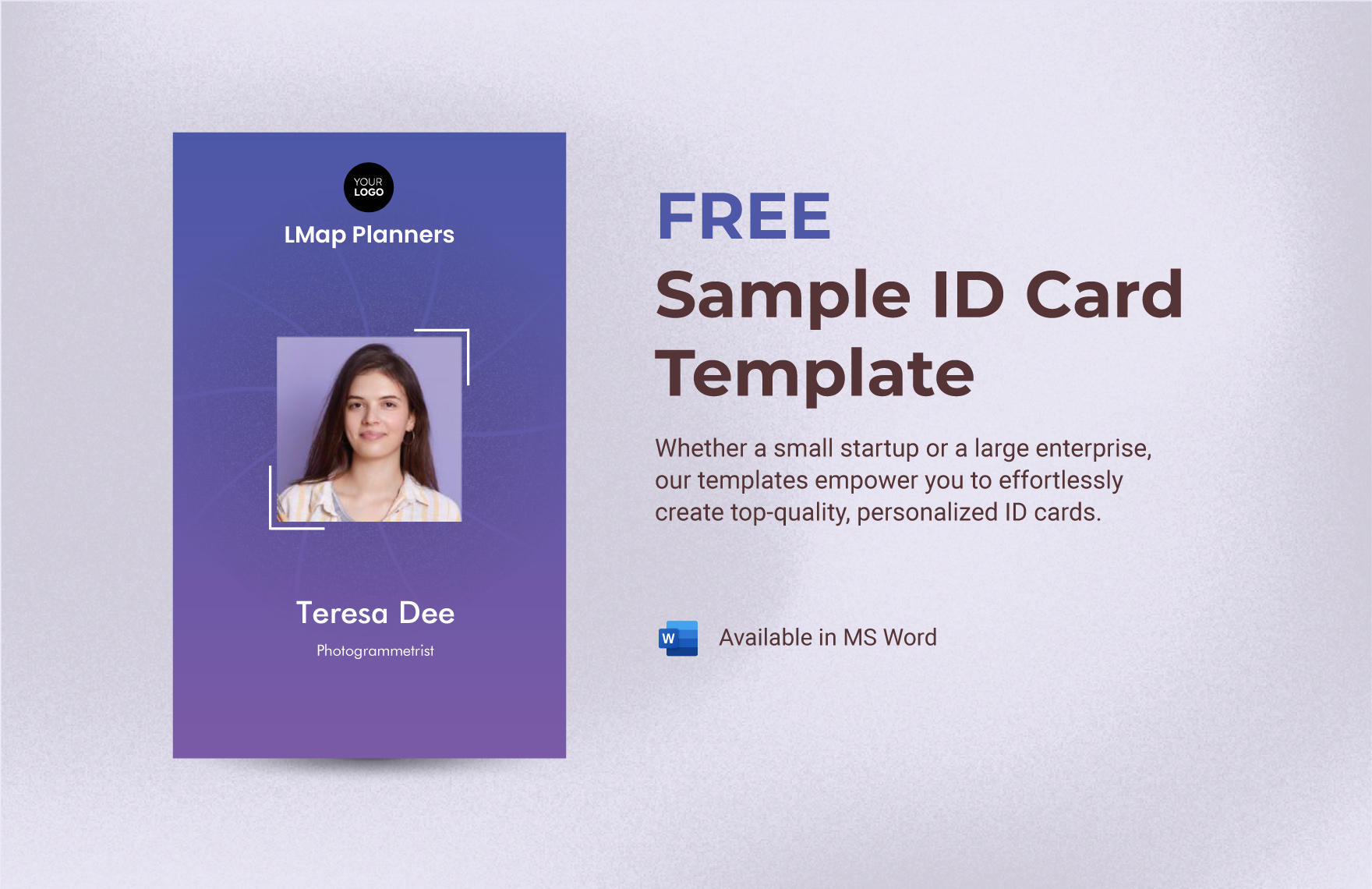 Employee Id Card Template Microsoft Word Free Template Infoupdate
