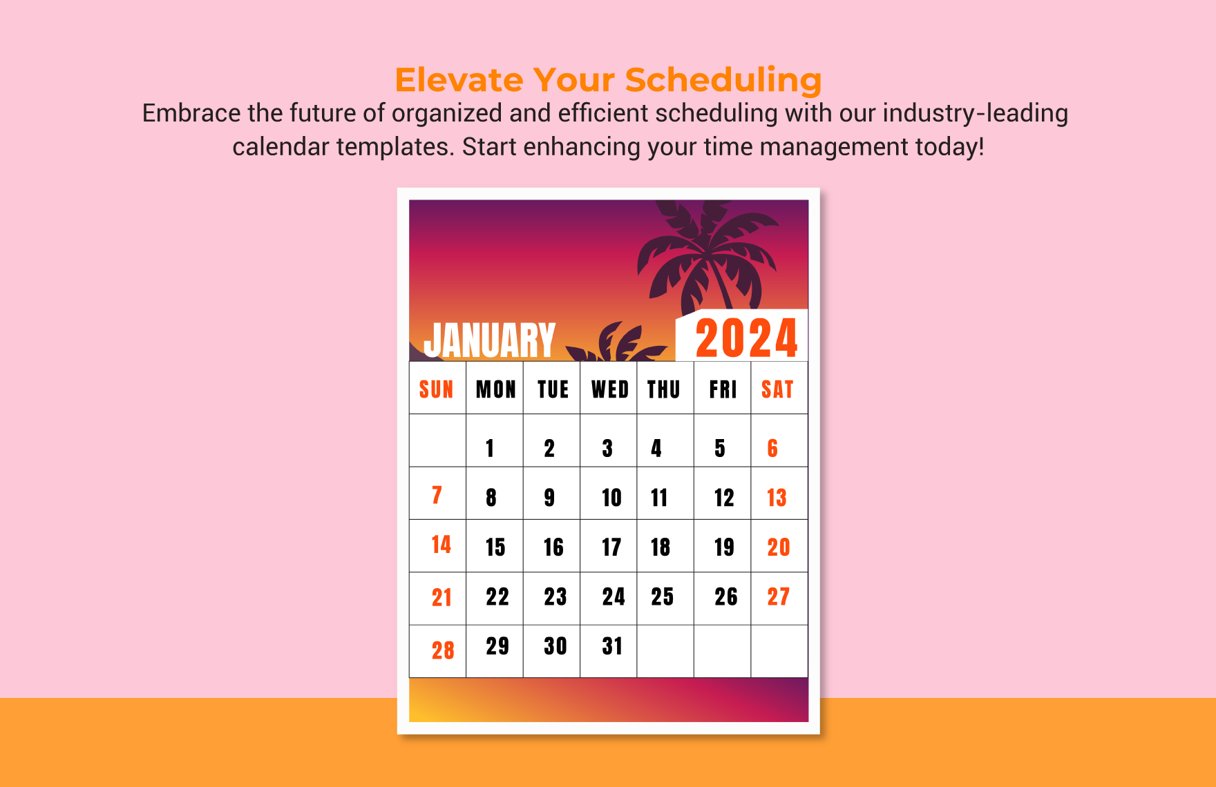 Calendar Design Template