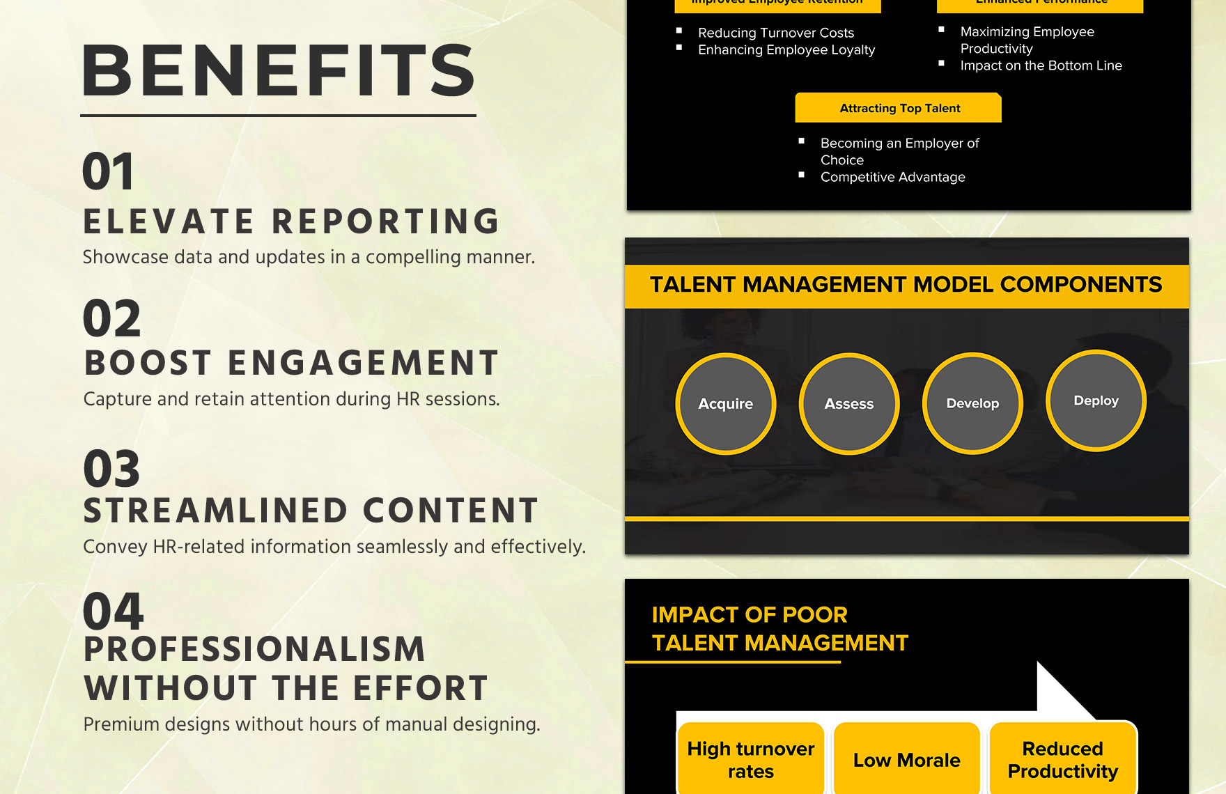 Talent Management Strategy Presentation HR Template