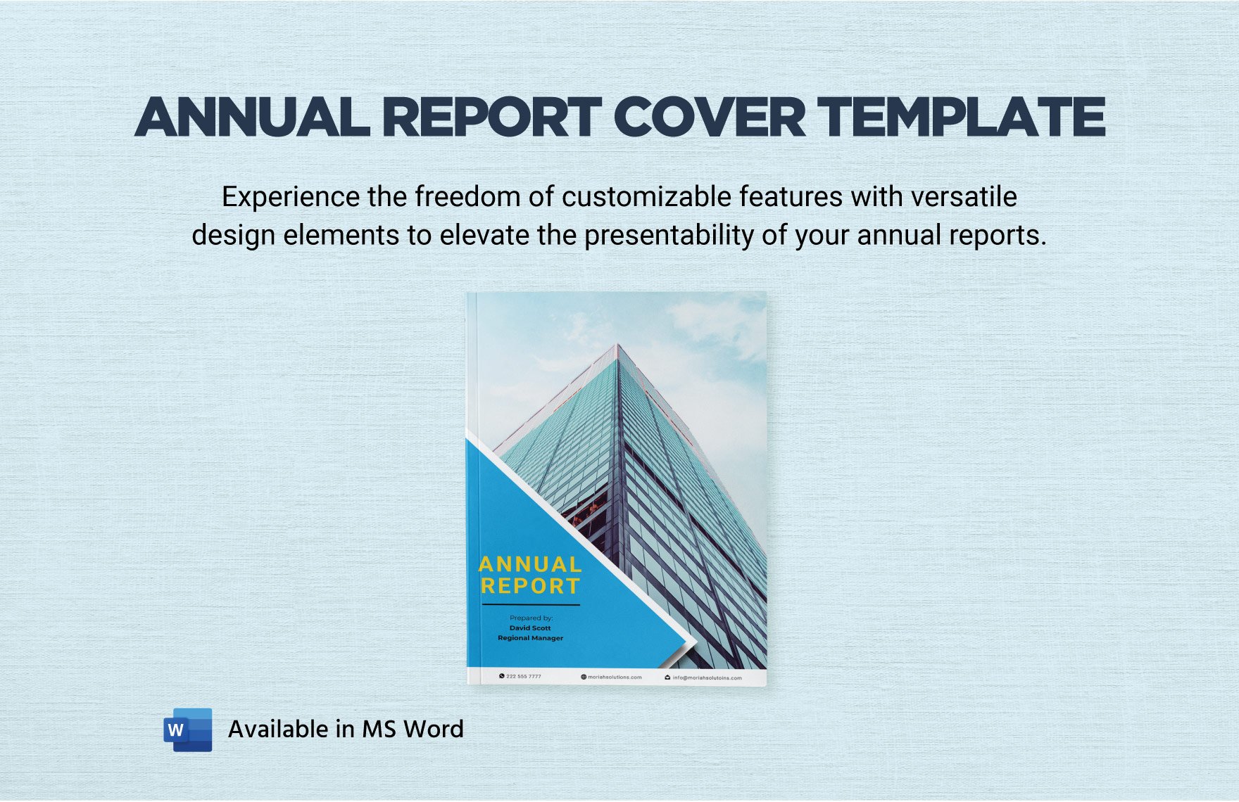 Annual Report Cover Template