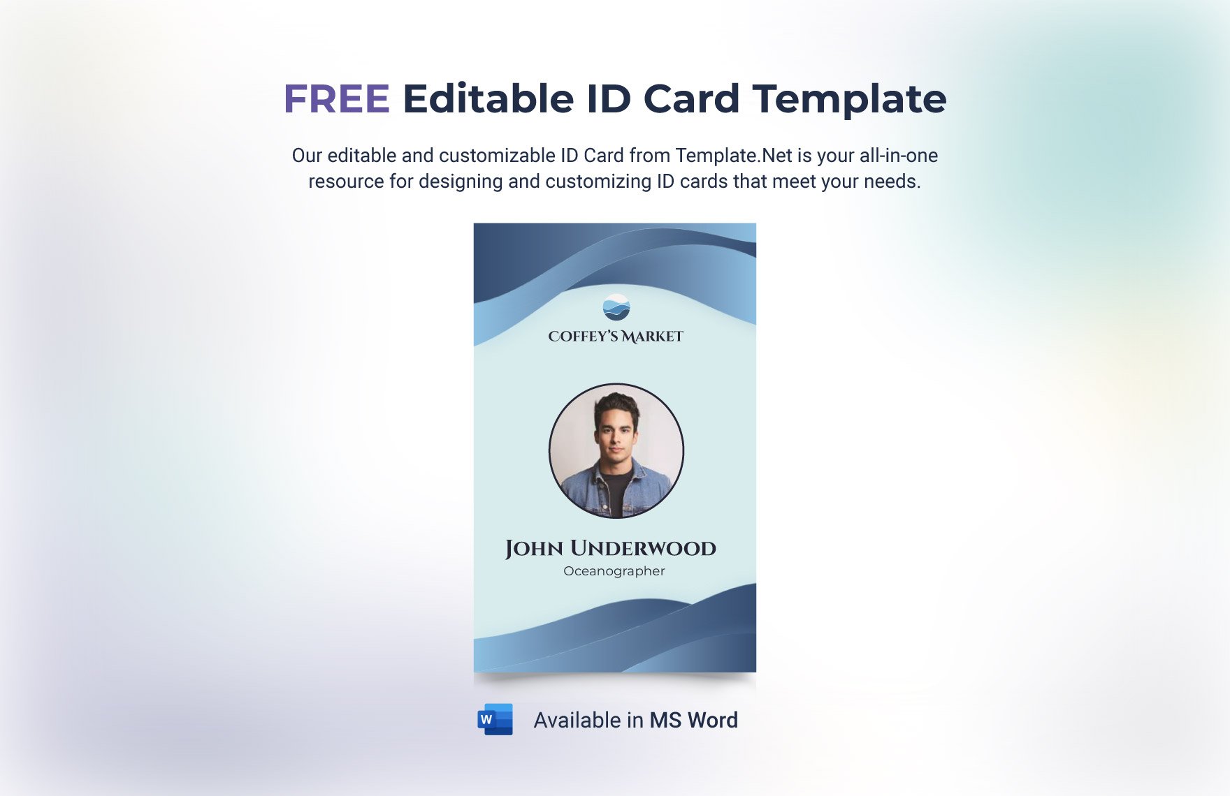 Free Editable ID Card Template