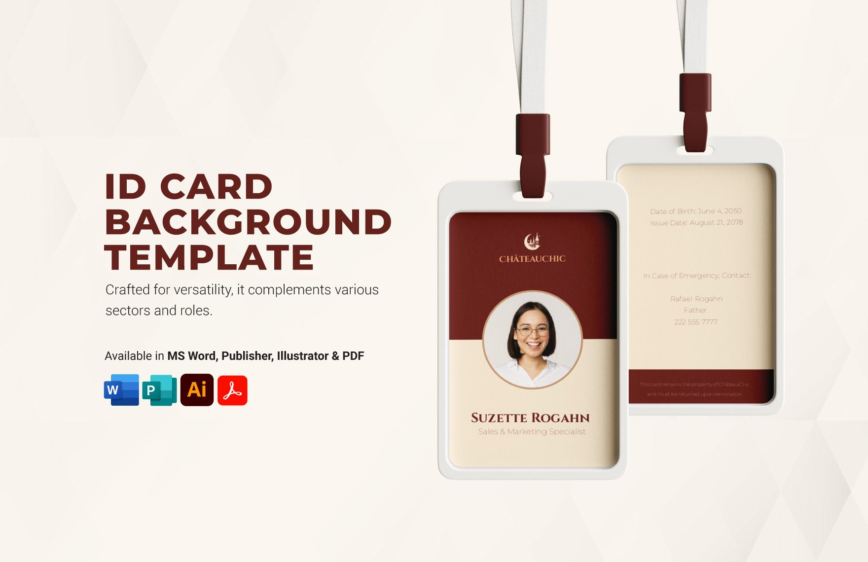 ID Card Background Template