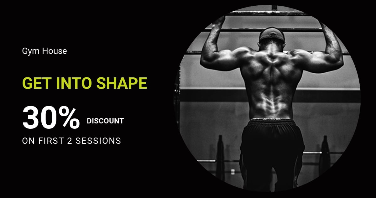 Gym Facebook Ad Banner Template Psd