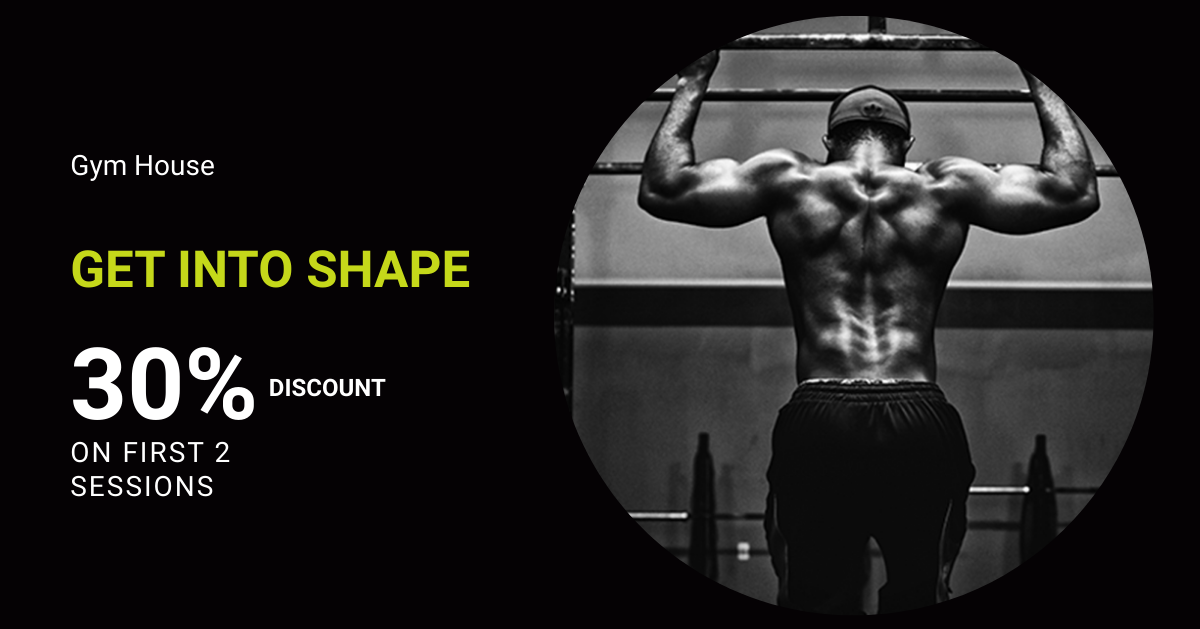 Gym Facebook Ad Banner Template