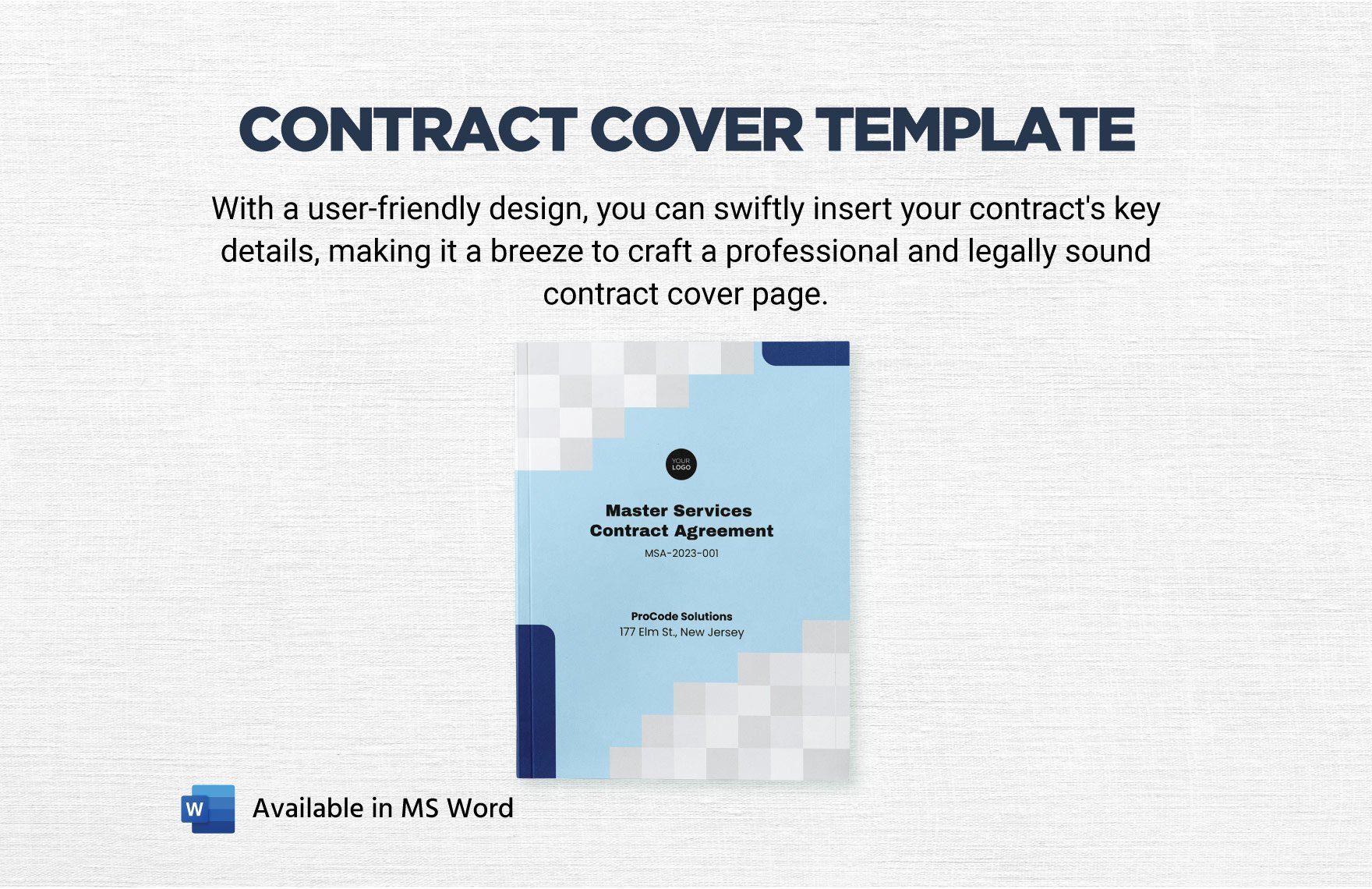 Contract Cover Template