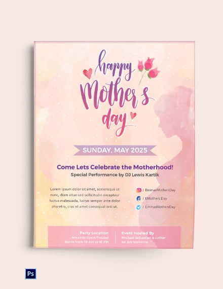 Download Free Mothers Day Creative Flyer Template