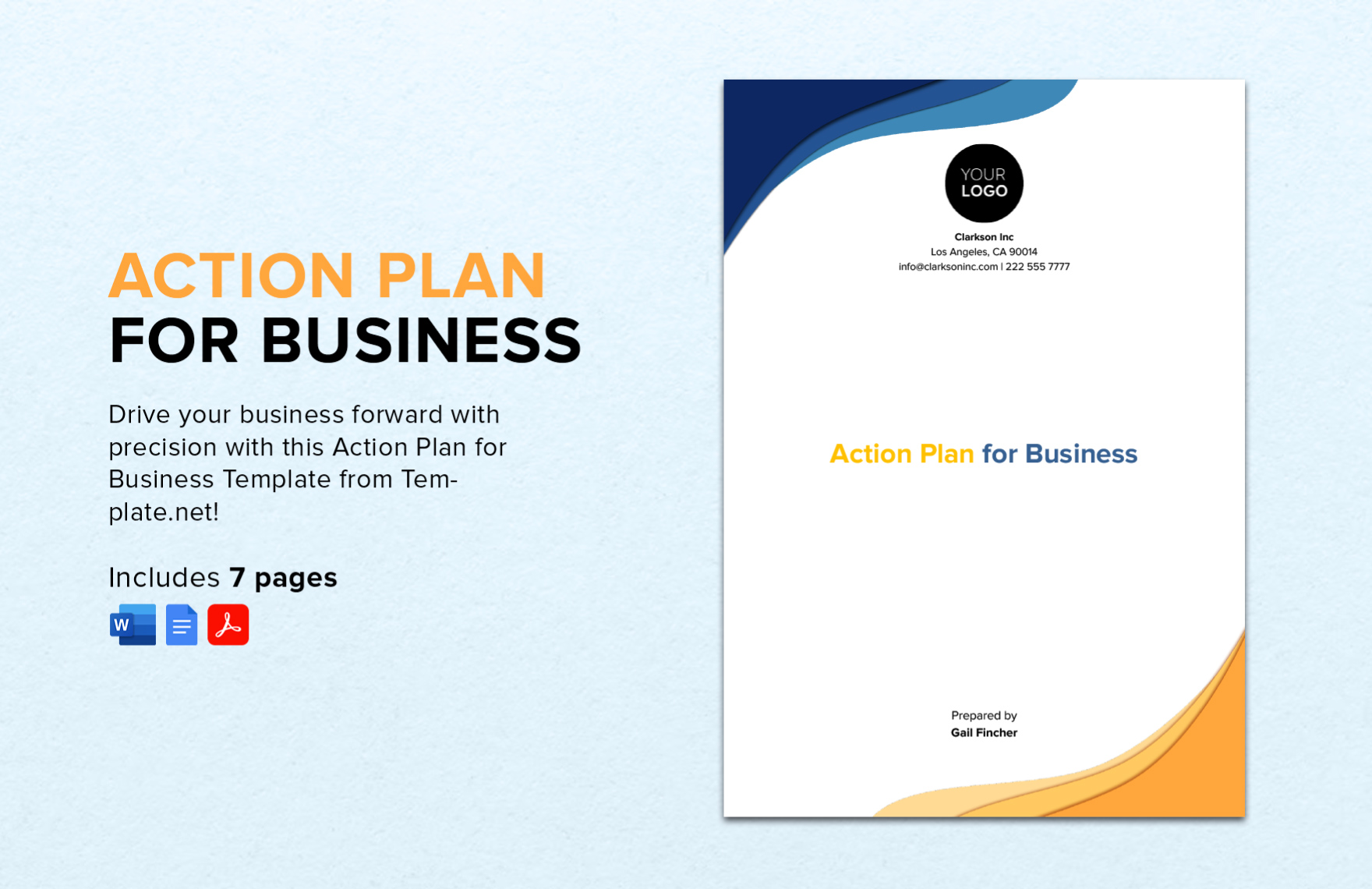 Free Business Plan Template - Download in Word, Google Docs, Apple ...