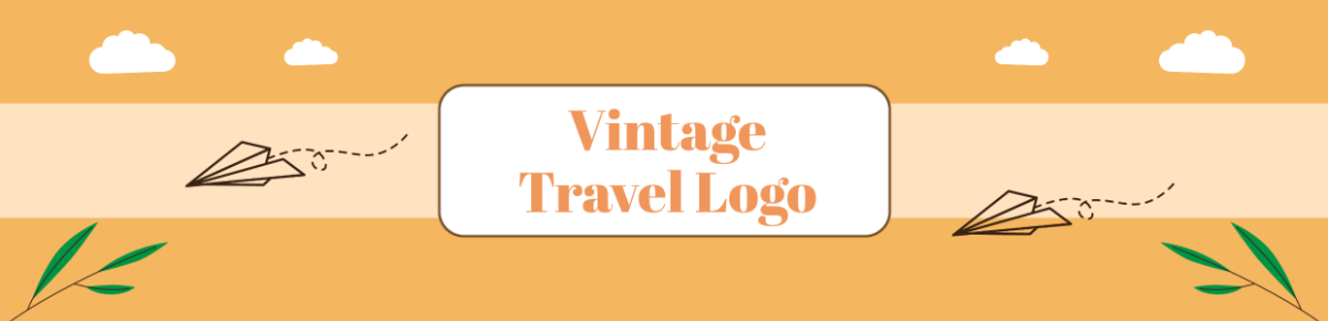 Vintage Travel Logo Header