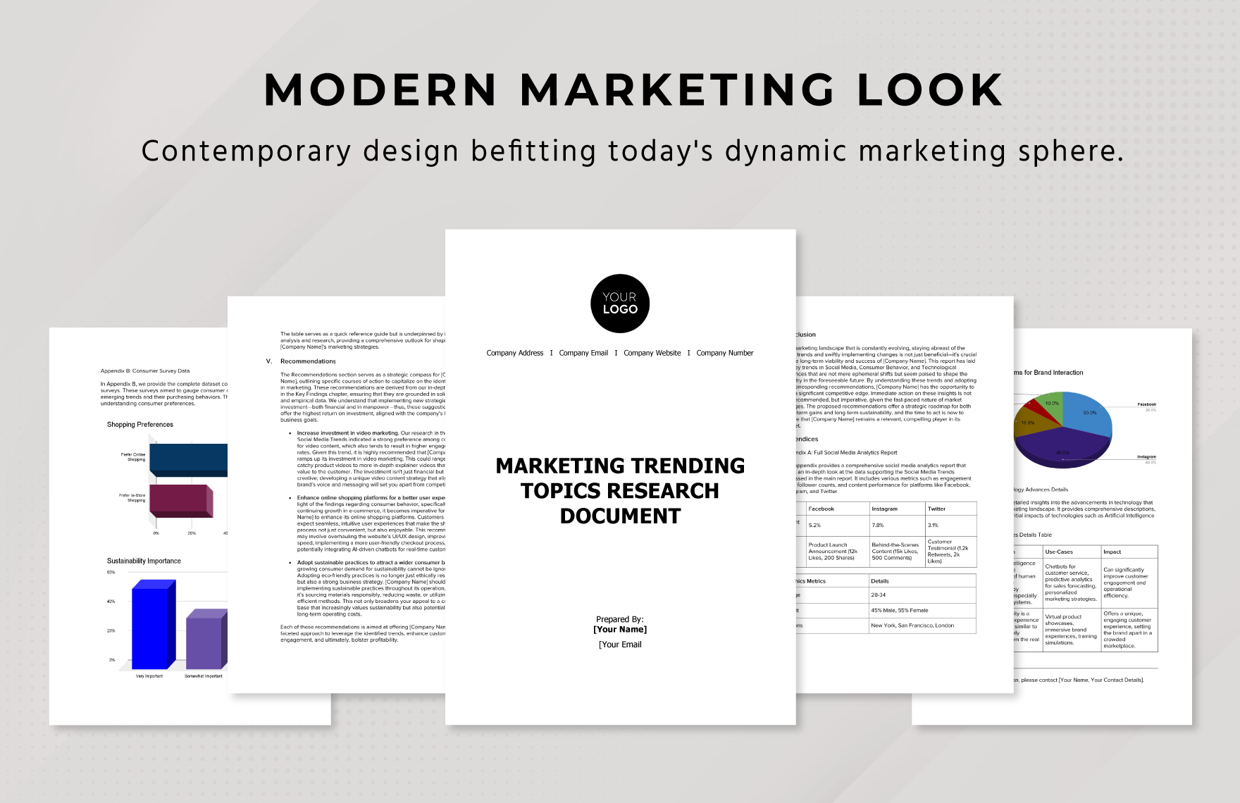 Marketing Trending Topics Research Document Template