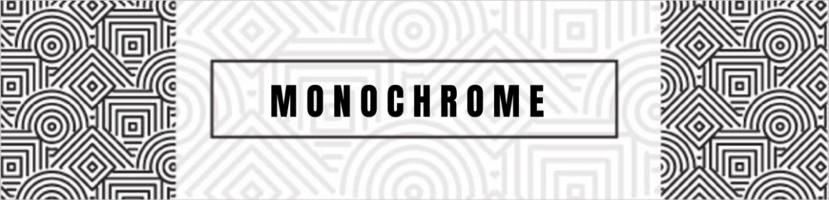 Monochrome Header Text