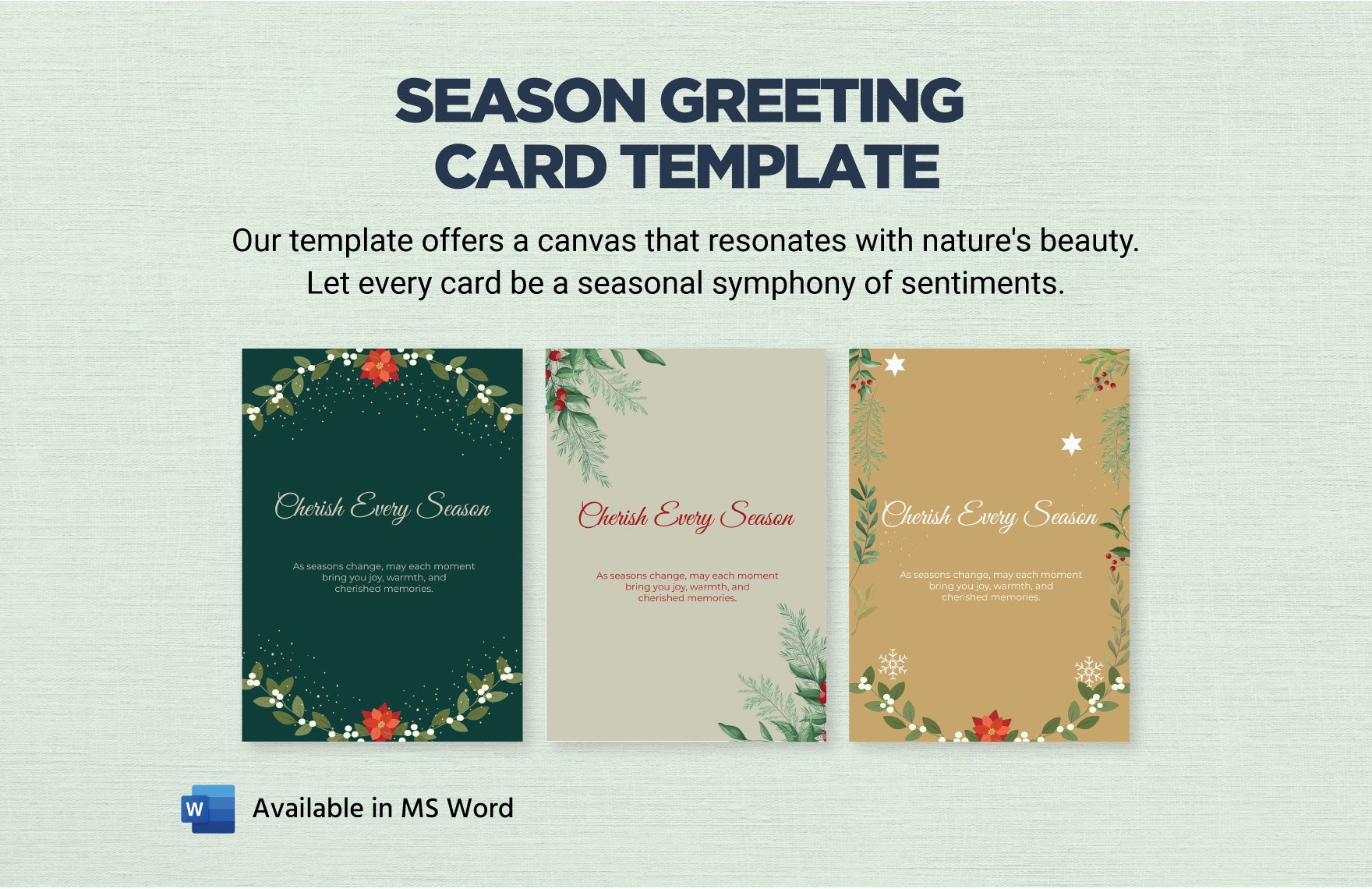 Season Greeting Card Template