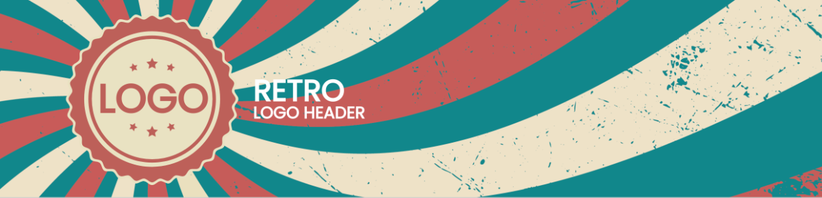 Retro Logo Header Template