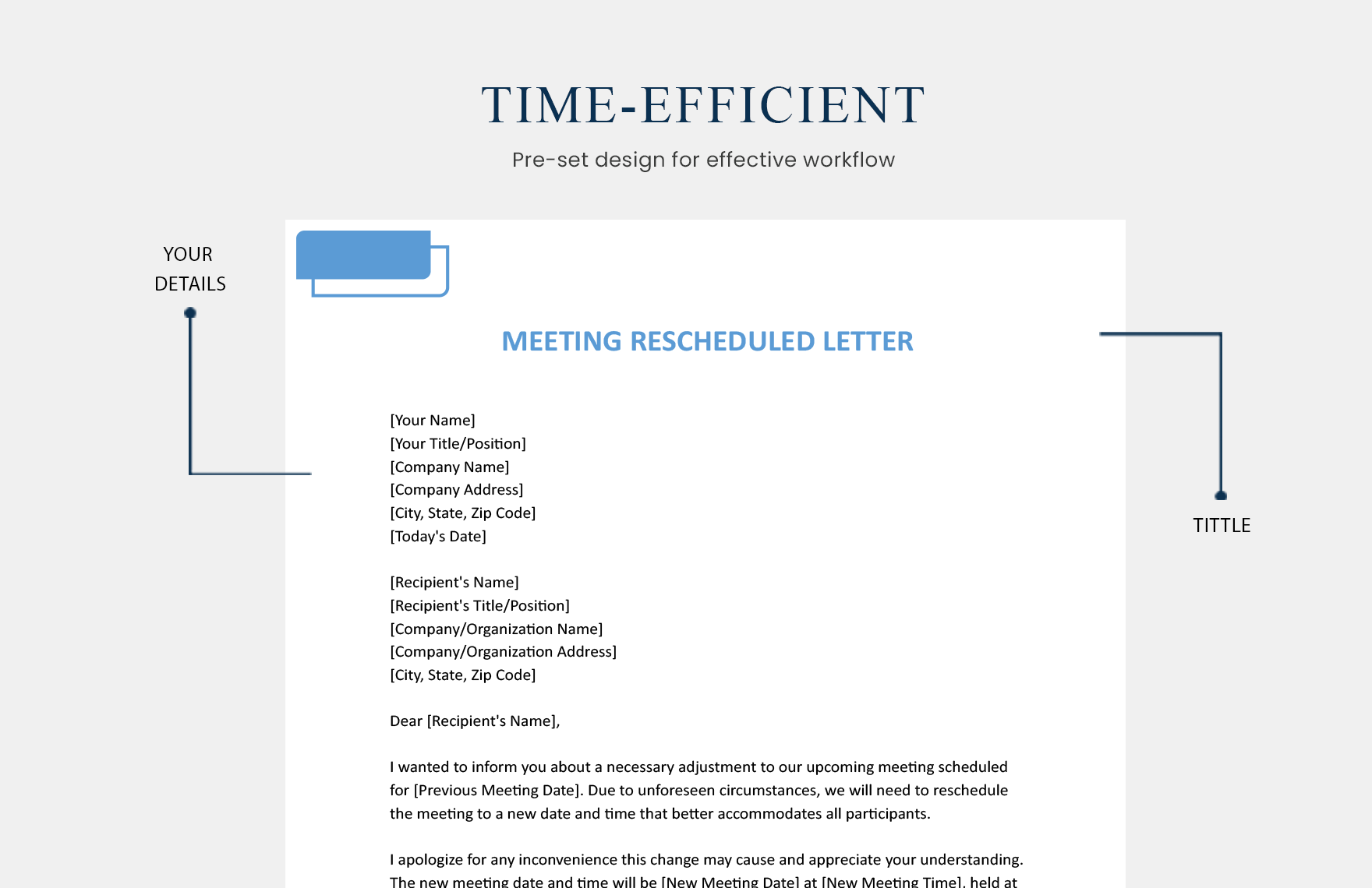 Meeting Rescheduled Letter