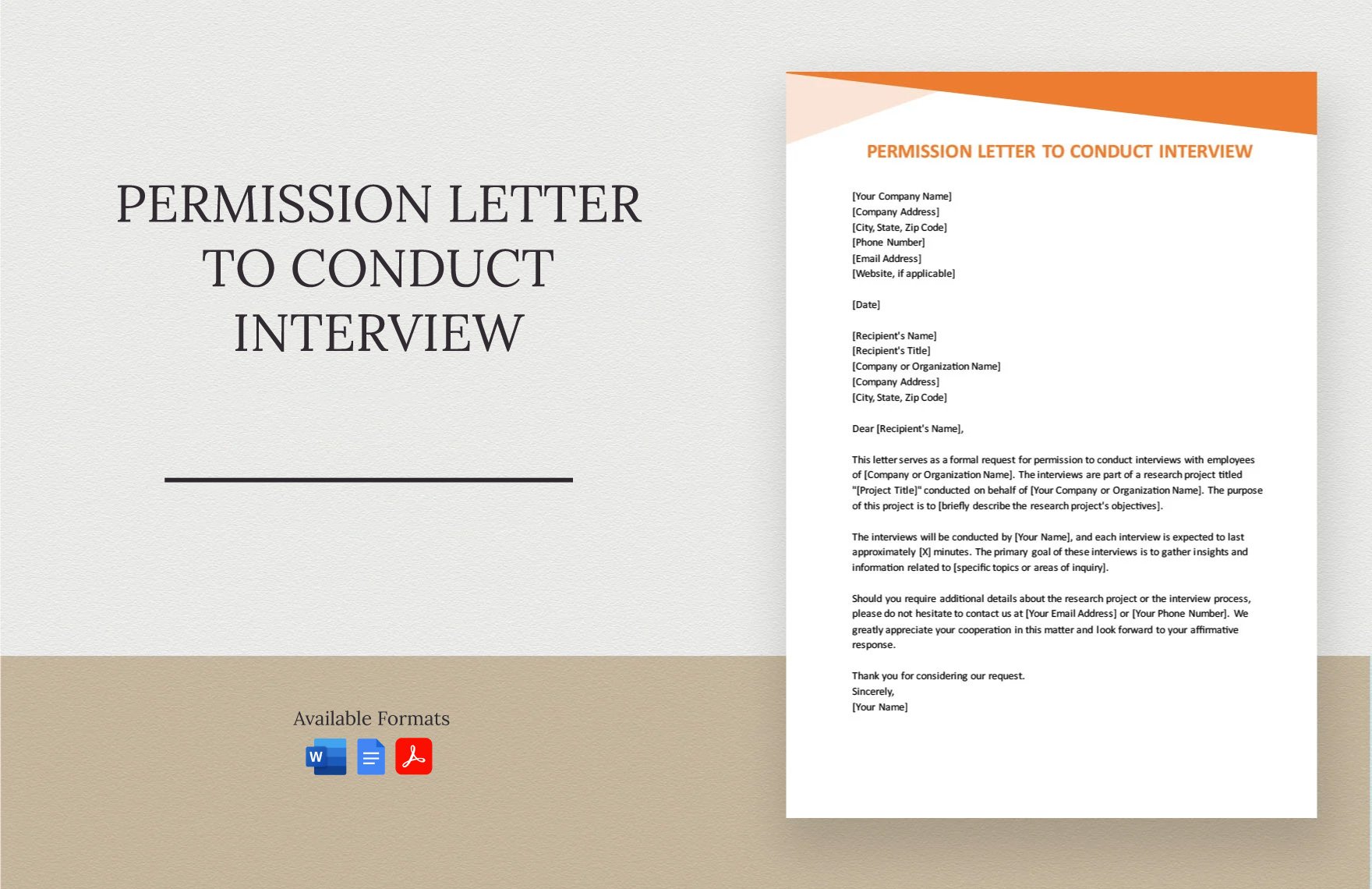 Permission Letter To Conduct Interview