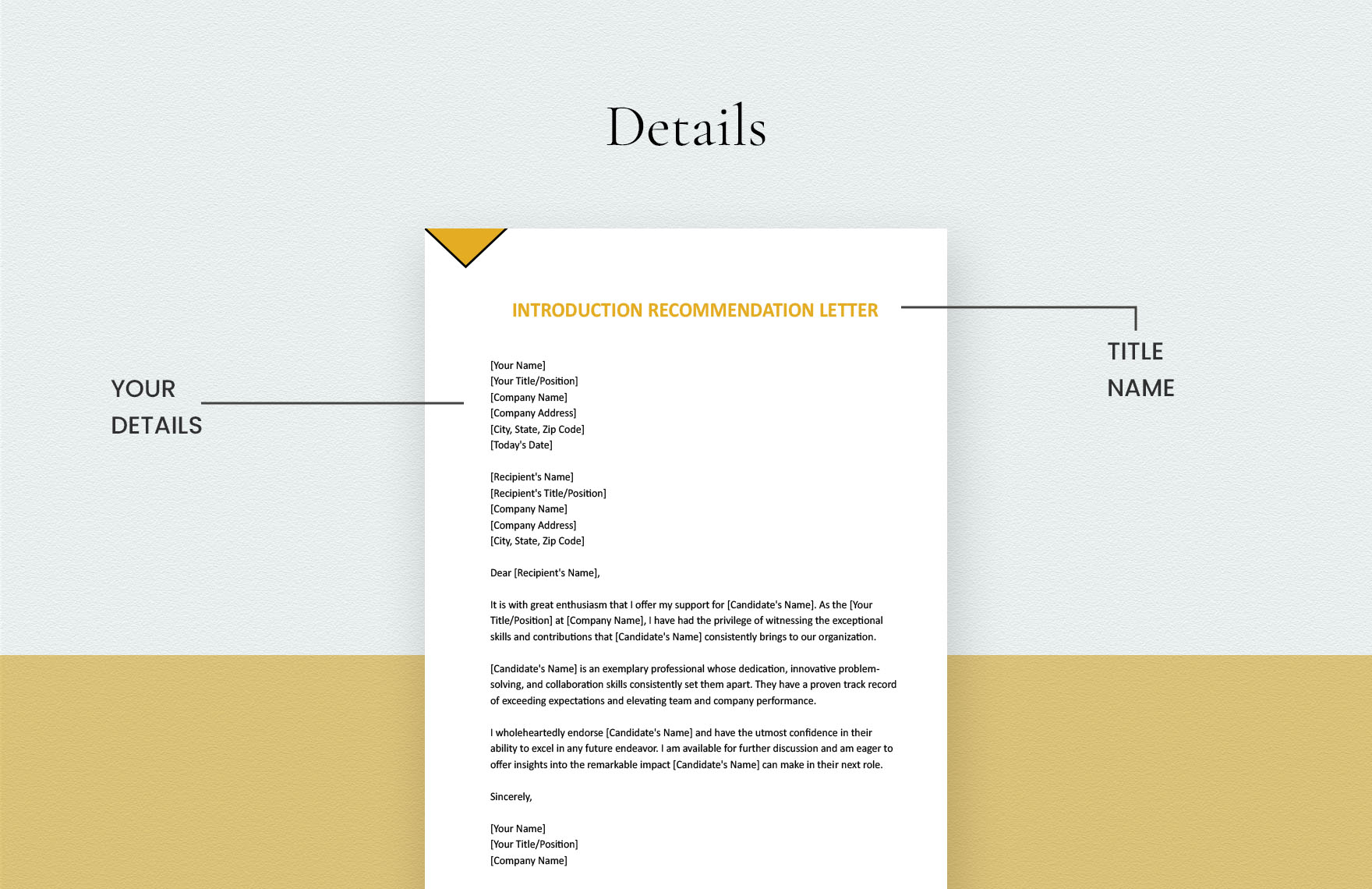 Introduction Recommendation Letter