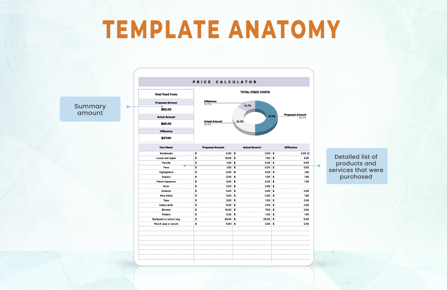 Price Calculator Template
