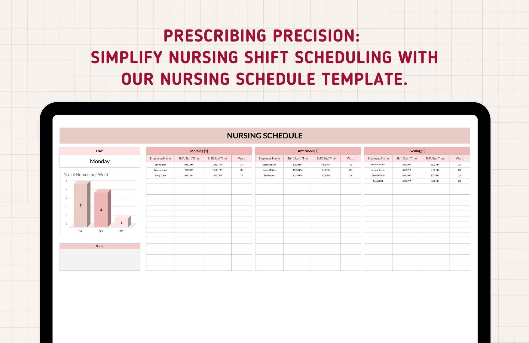 Nursing Schedule Template