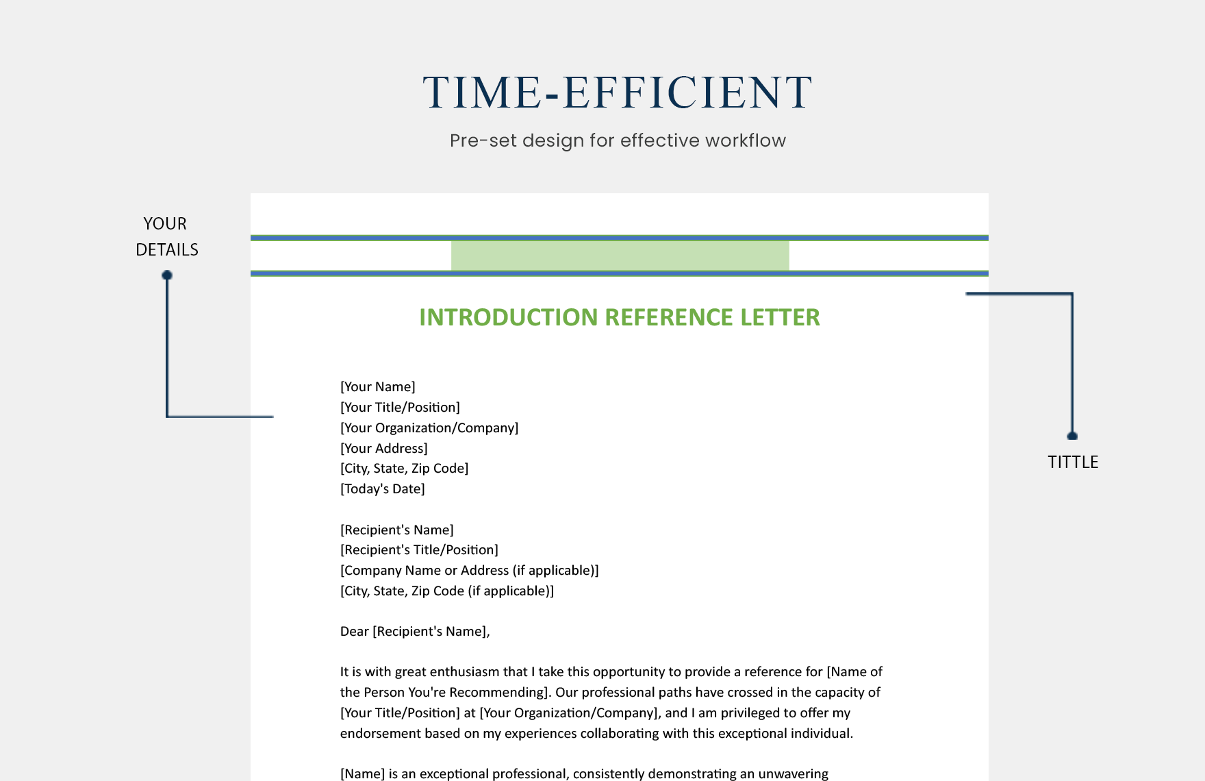 Introduction Reference Letter