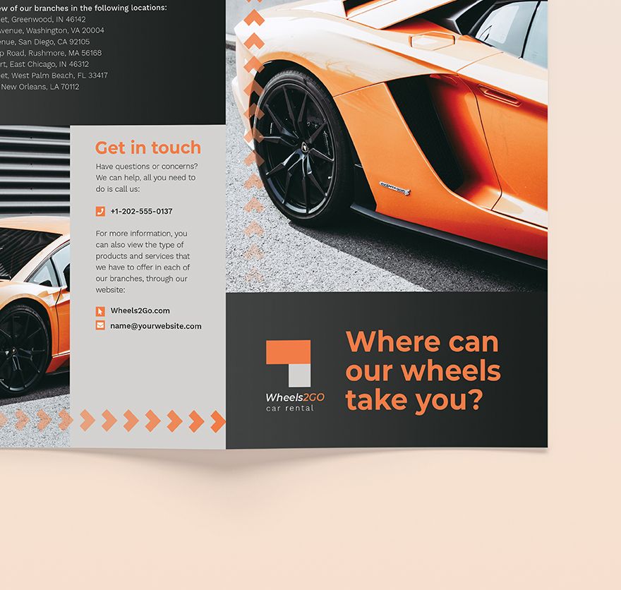 Car Rental BiFold Brochure 