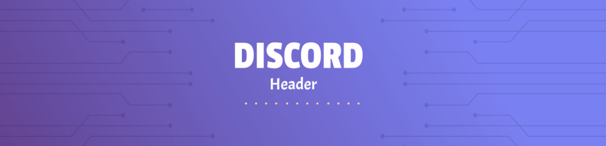 Free Discord Header Text Template