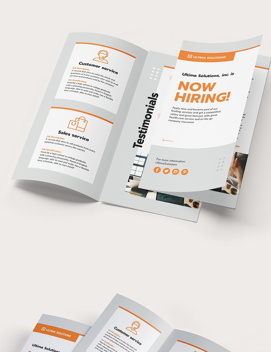 Employee Recruitment TriFold Brochure 