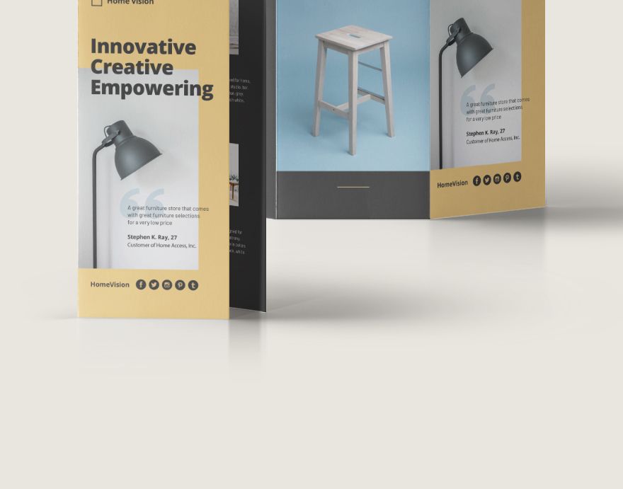 Furniture Company TriFold Brochure Editable