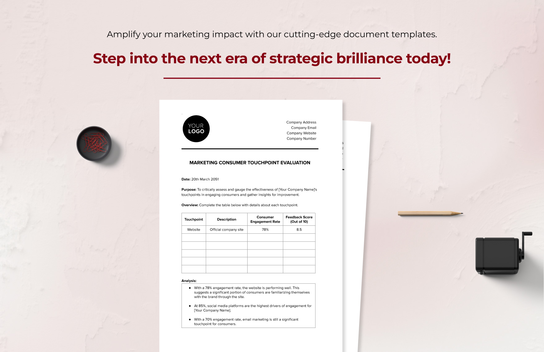 Marketing Consumer Touchpoint Evaluation Template