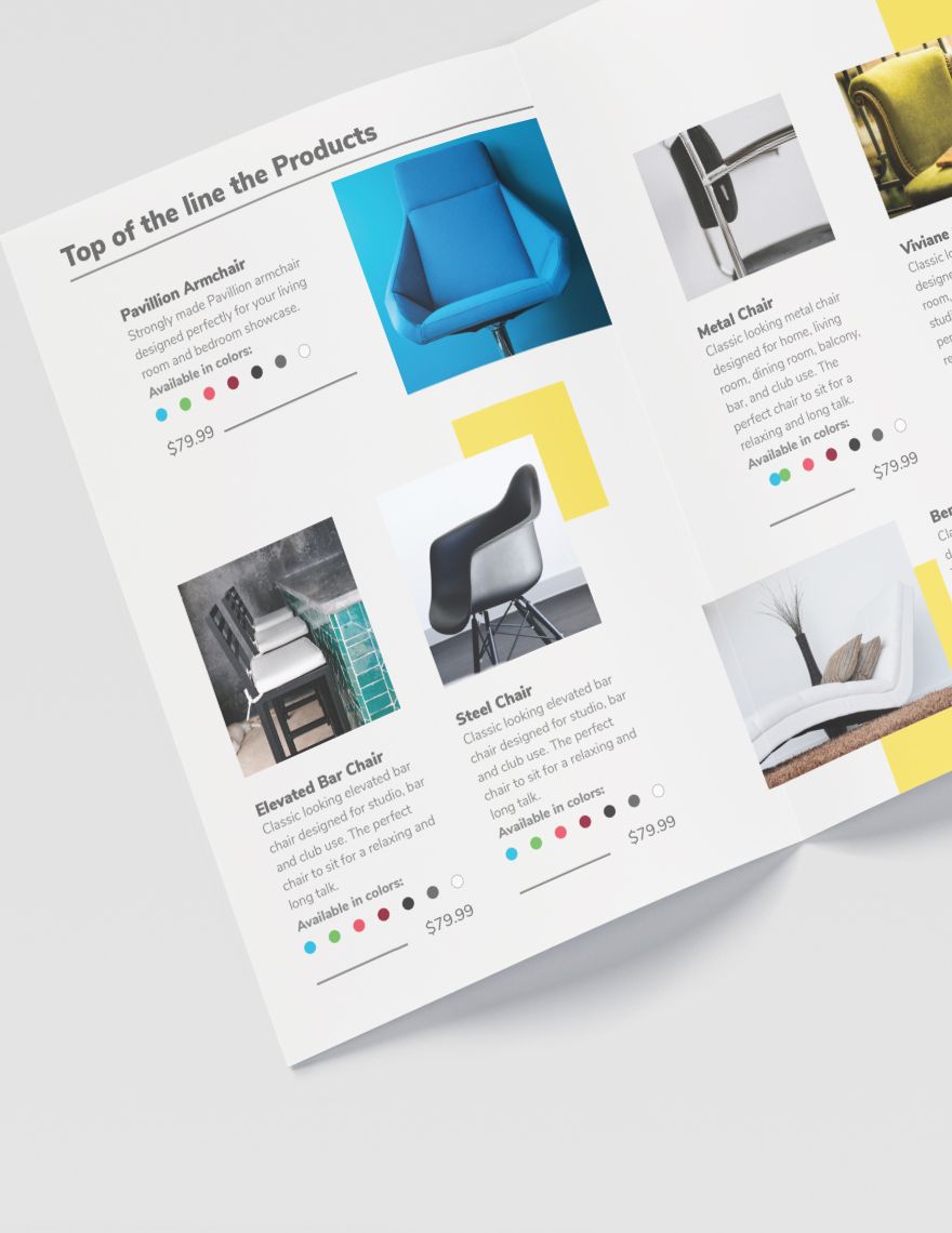 Furniture Store Bi-Fold Brochure Template