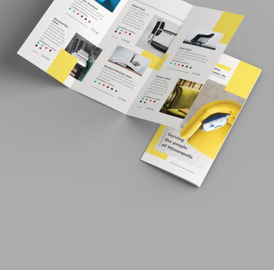 Furniture Store Tri-Fold Brochure Template