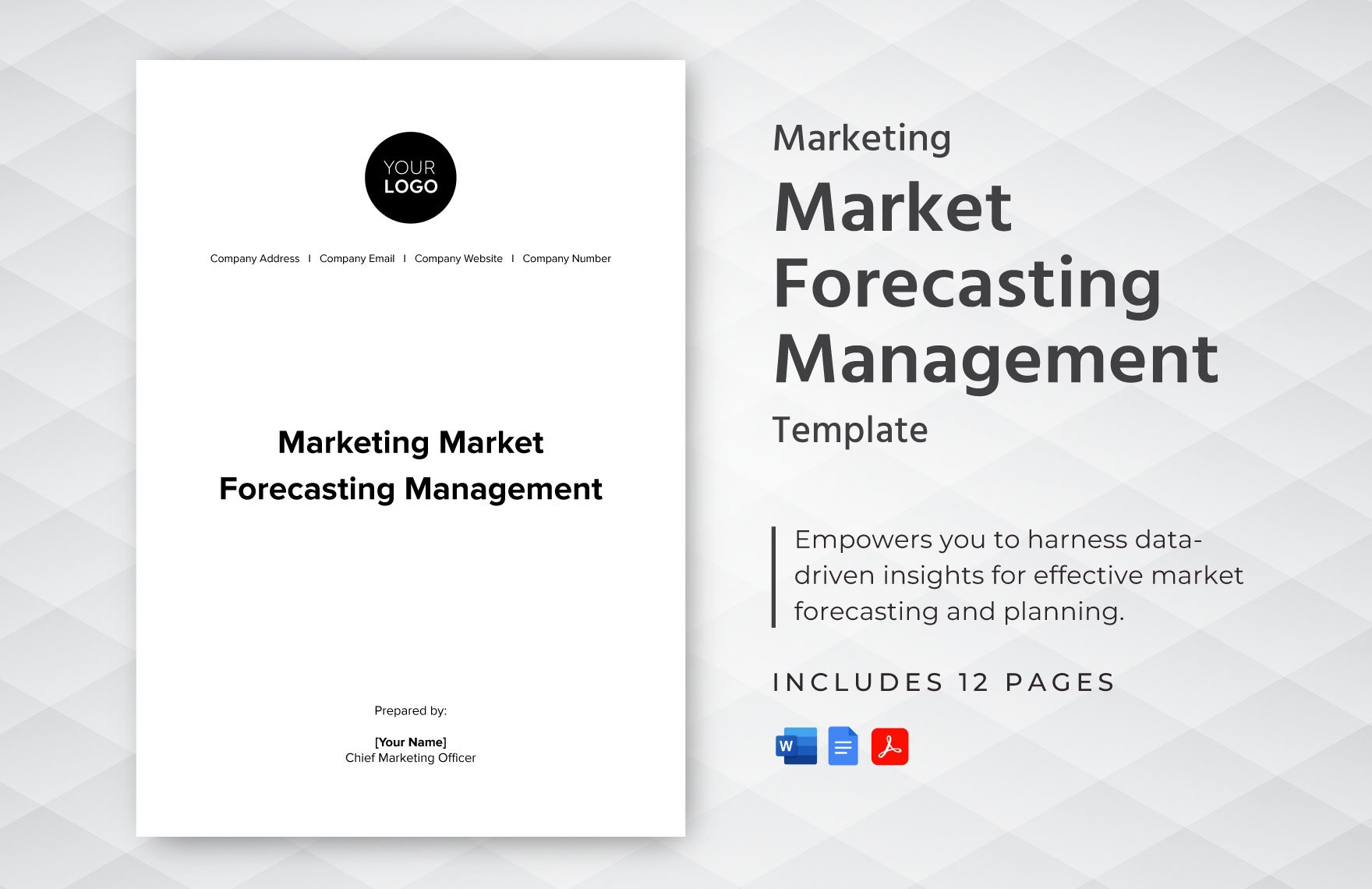 Marketing Market Forecasting Management Template