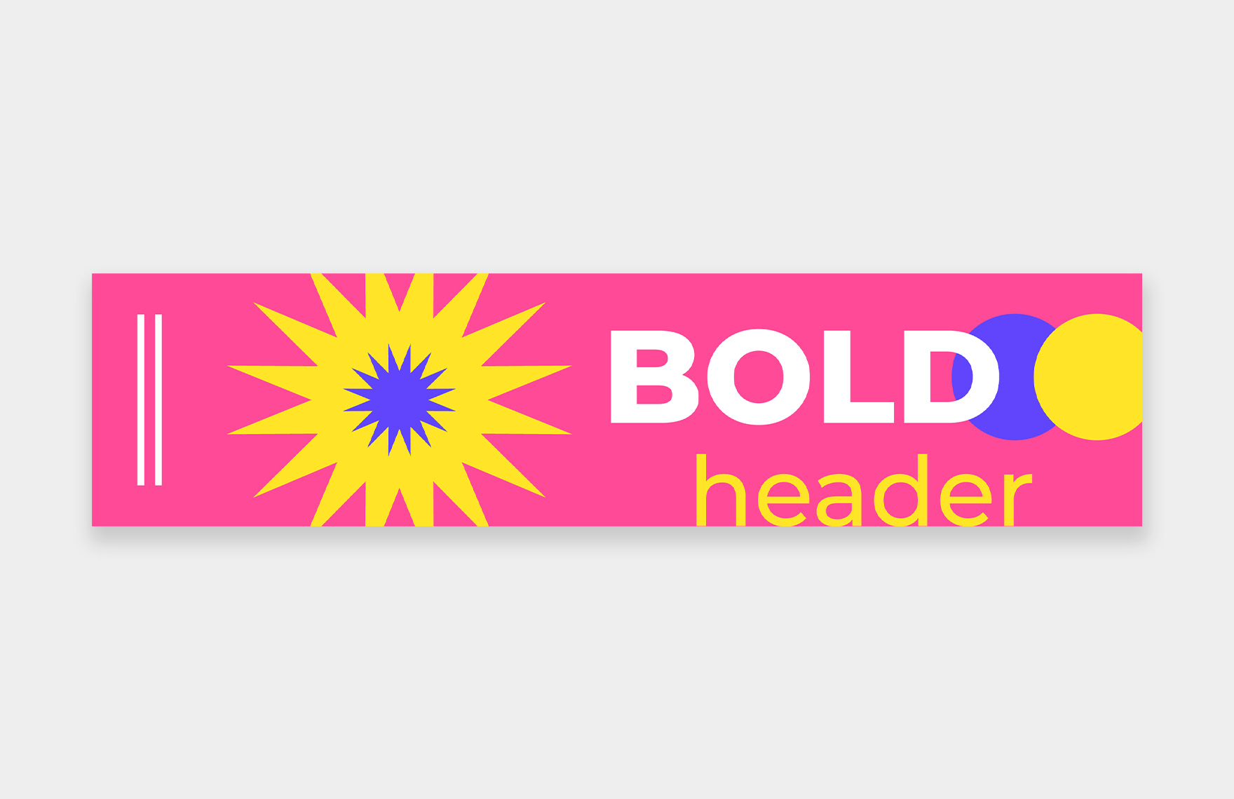 Bold H1 Header Template