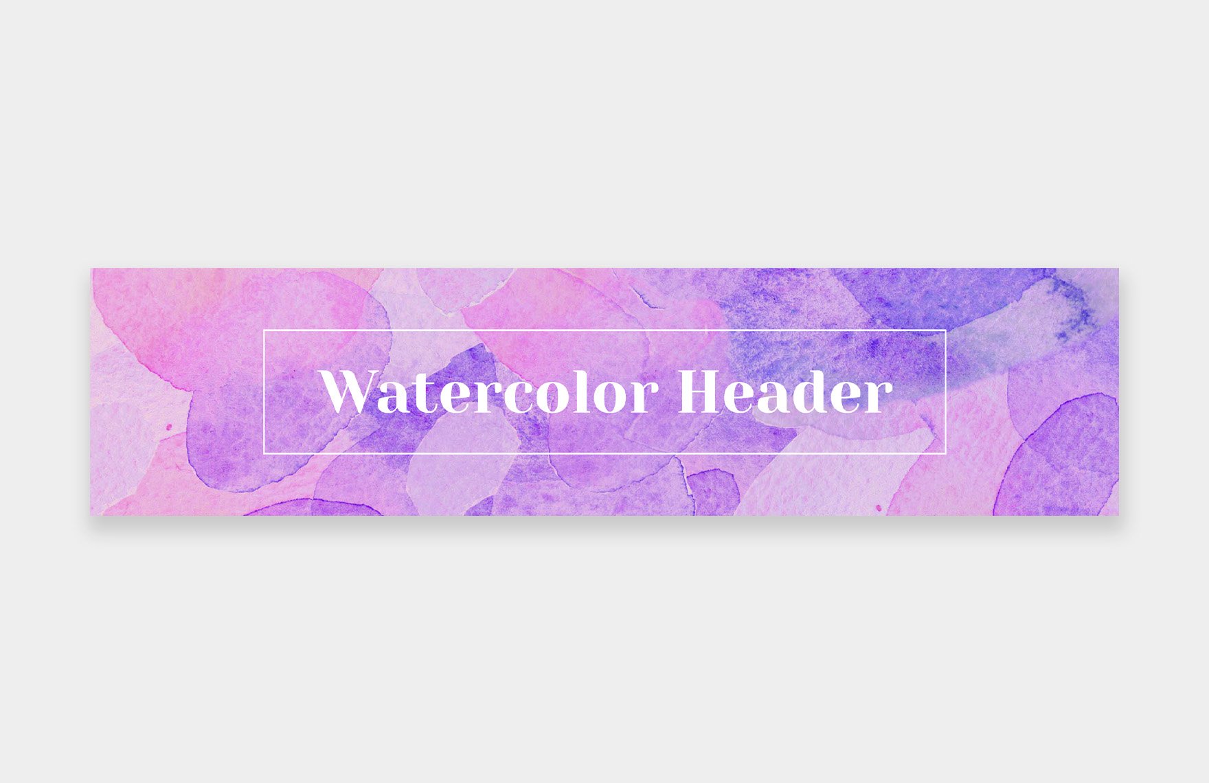 Watercolor H1 Header Template