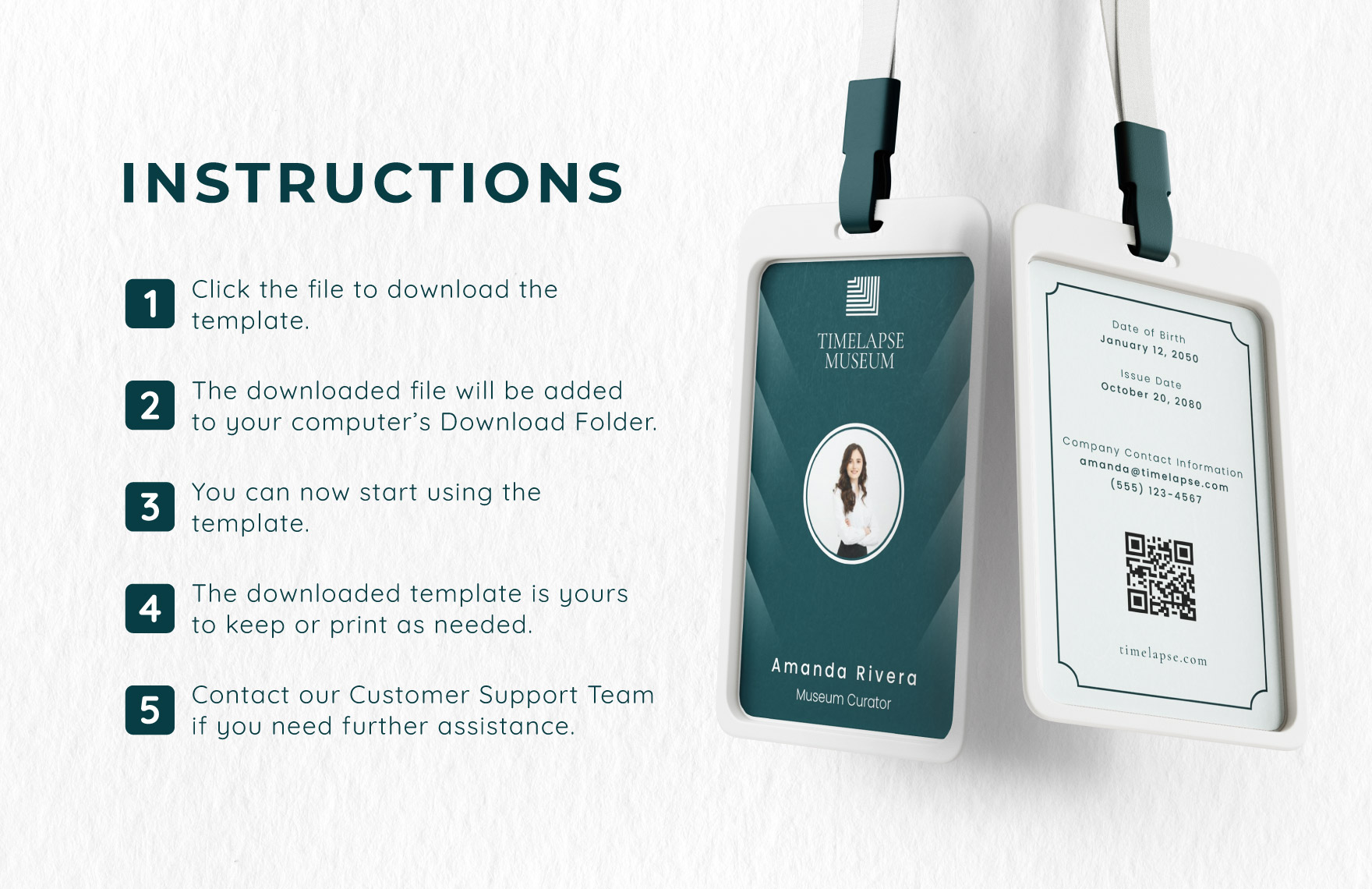 Free ID Card Format Template - Download in Word, Illustrator, Publisher ...