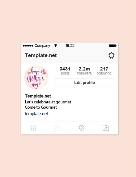 Mother S Day Instagram Profile Photo Template Psd