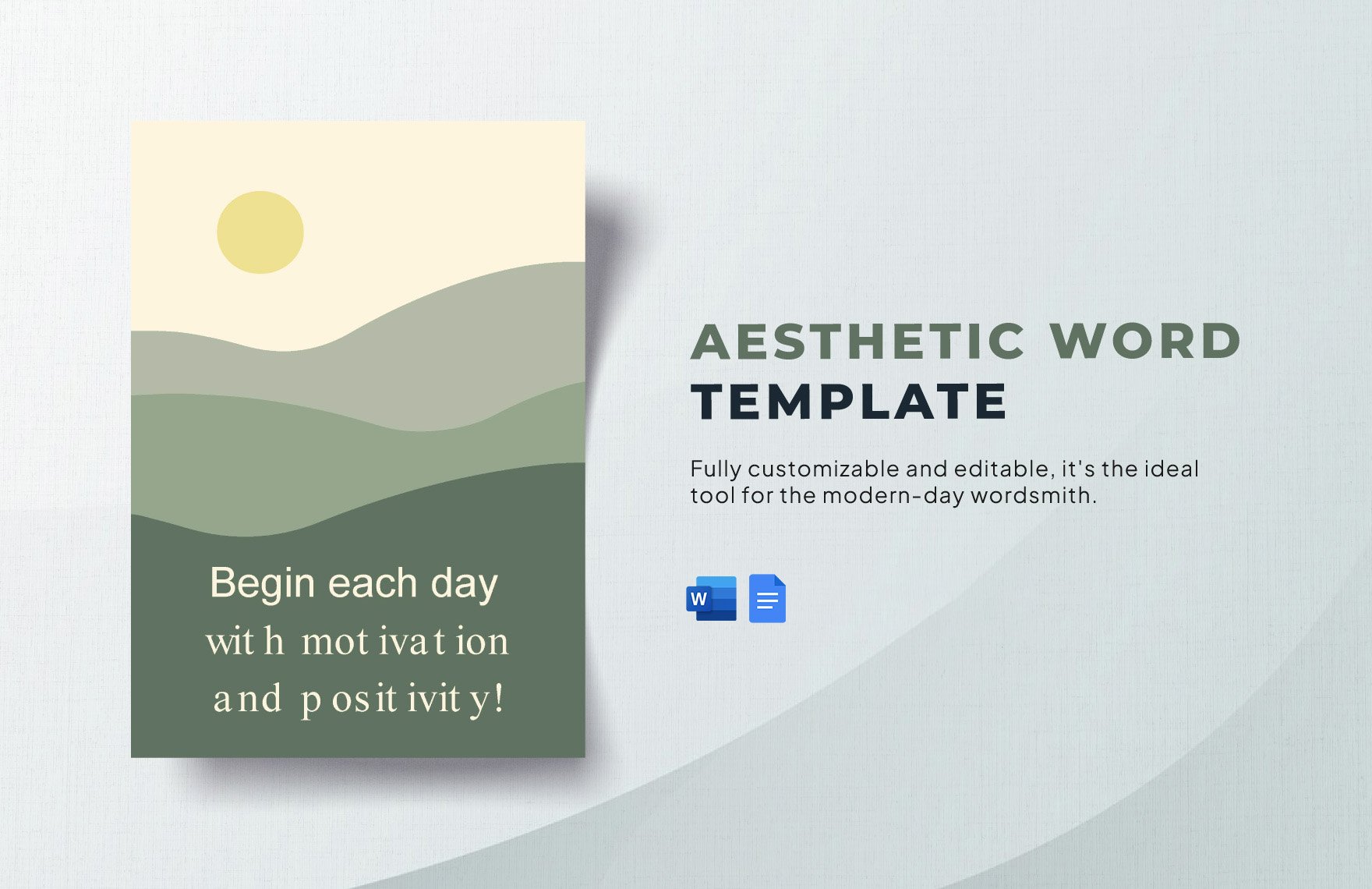 Aesthetic Word Template
