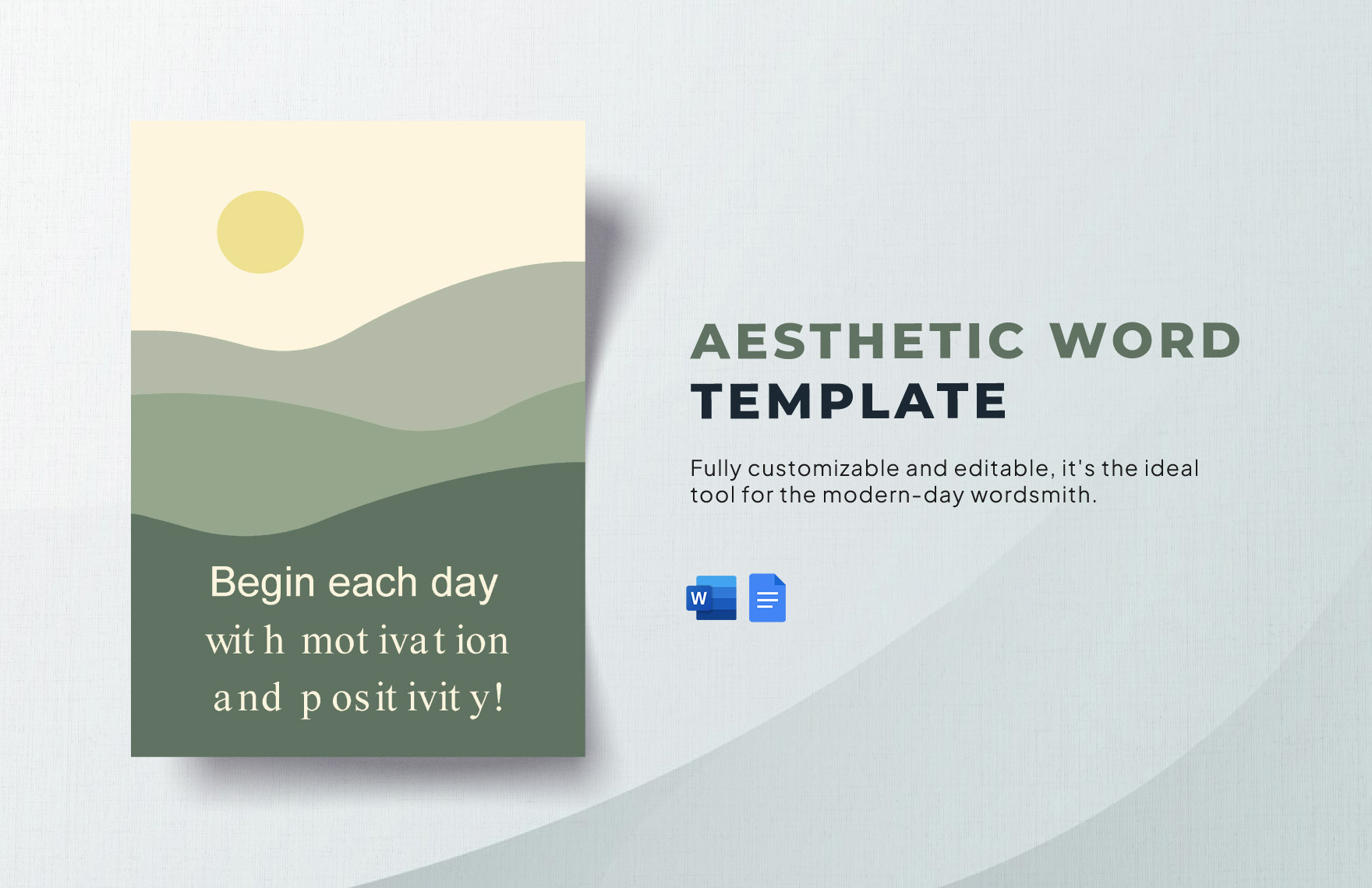 Free Aesthetic Word Template in Word, Google Docs