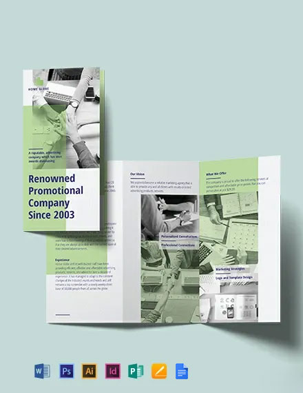 promotional tri fold brochure