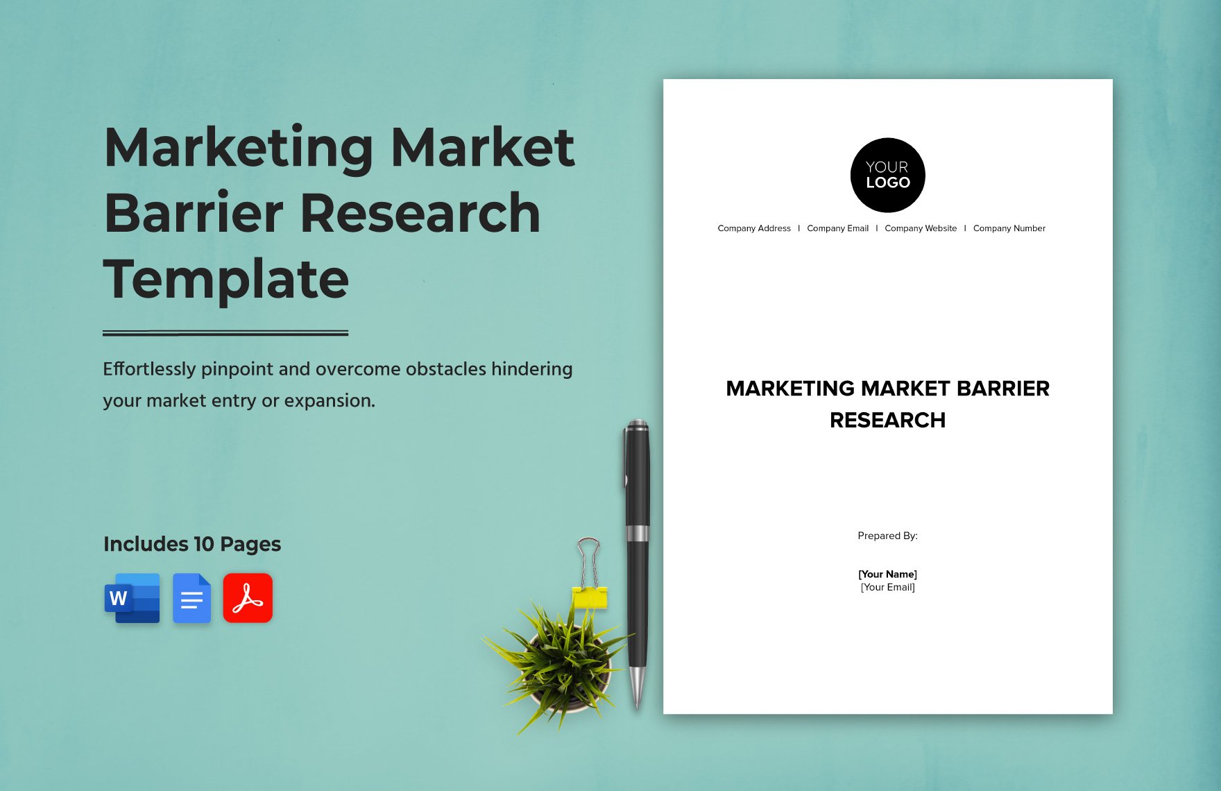 Marketing Market Barrier Research Template