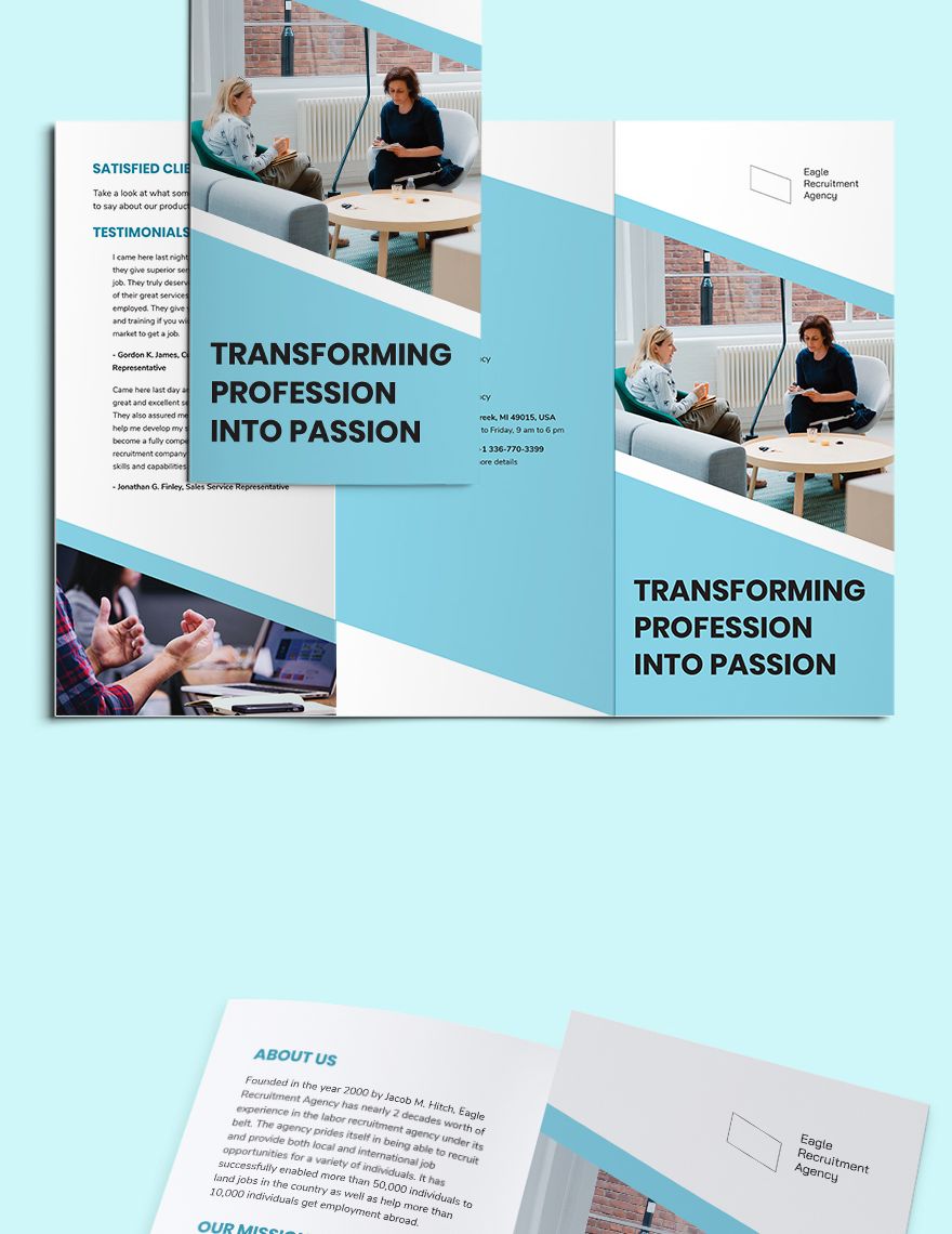 Recruitment Agency TriFold Brochure