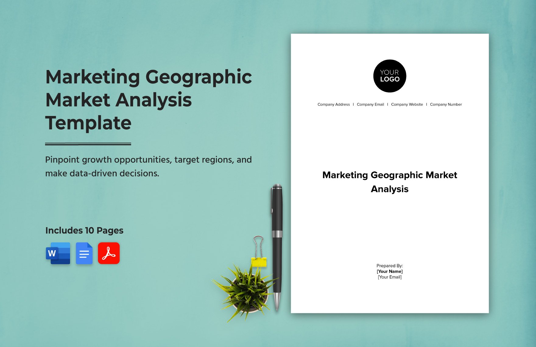 Marketing Geographic Market Analysis Template