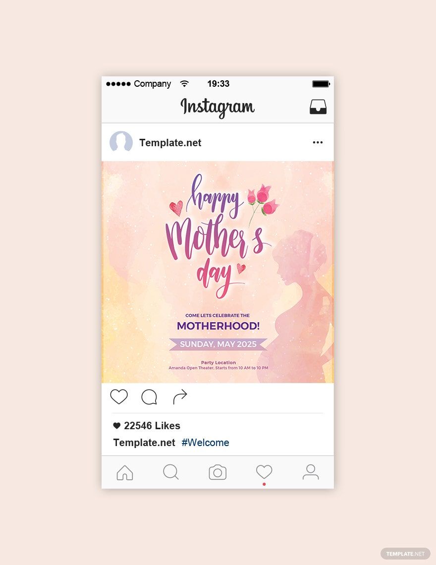Mother's Day Instagram Post Template