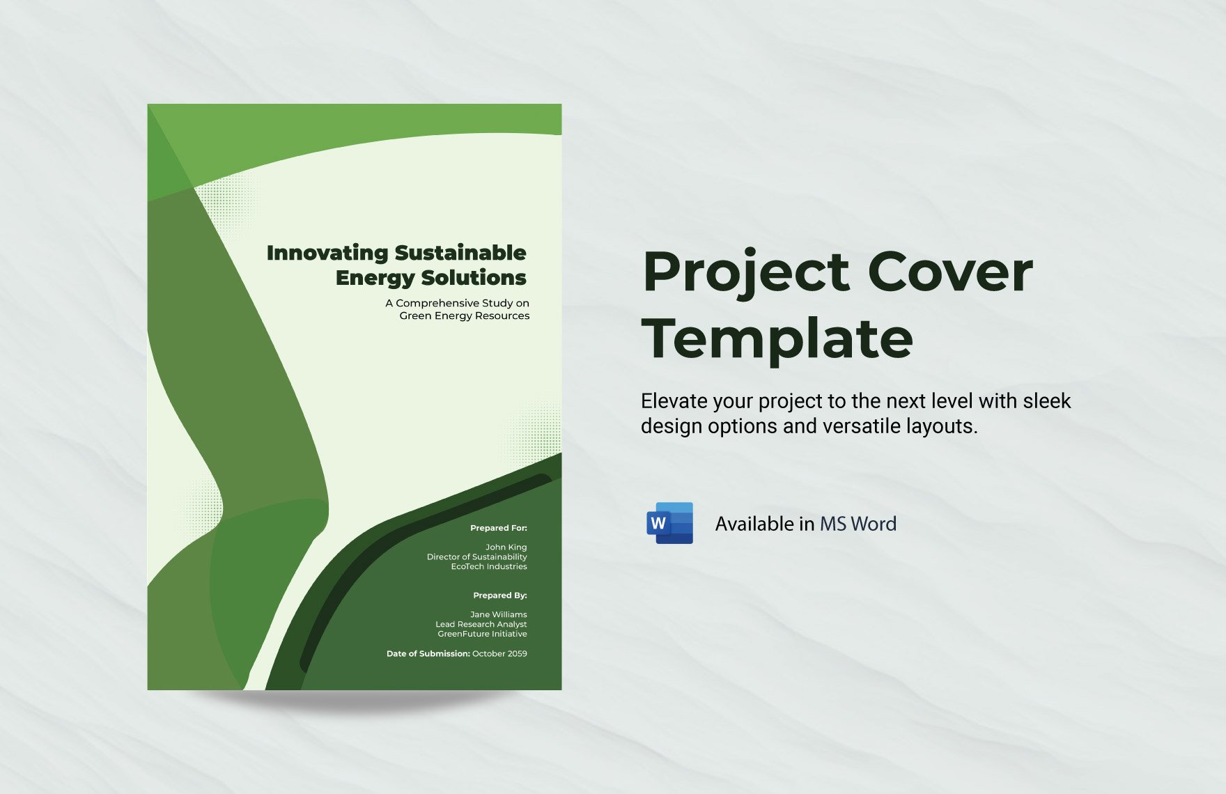 Project Cover Template