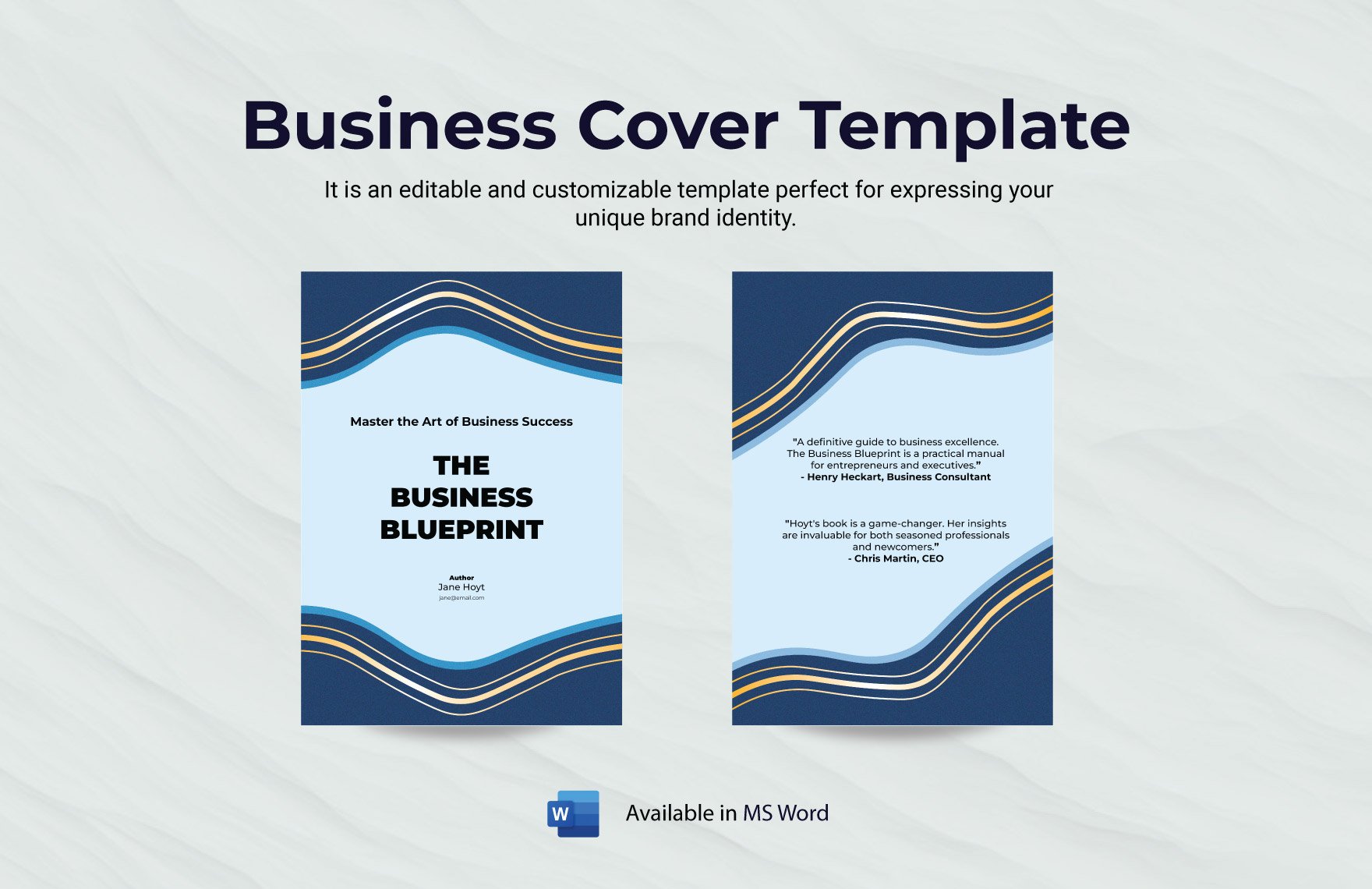 Business Cover Template in Word