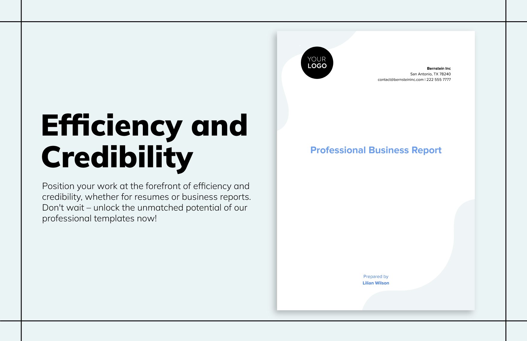 Professional Business Report Template