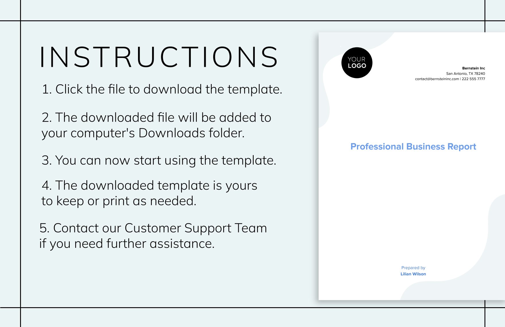 Professional Business Report Template