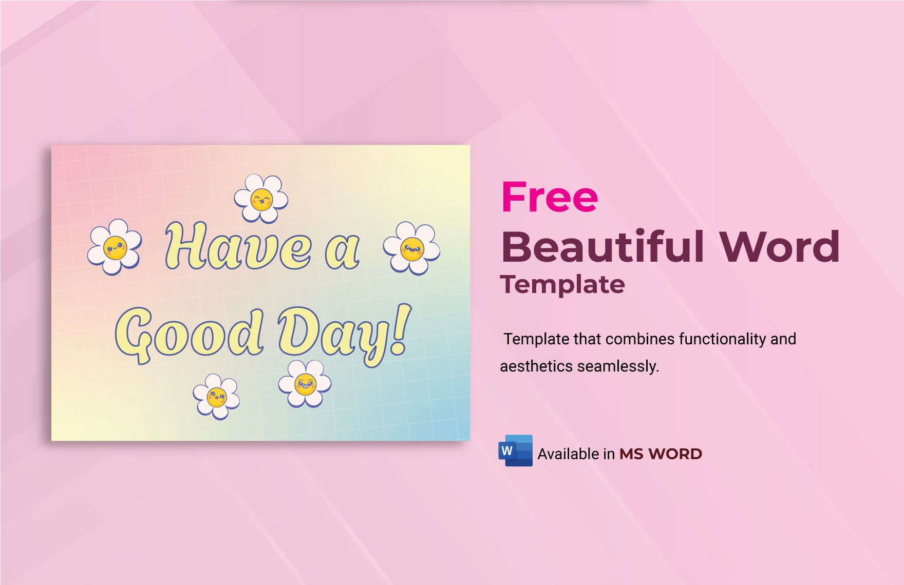 Free Beautiful Word Template in Word