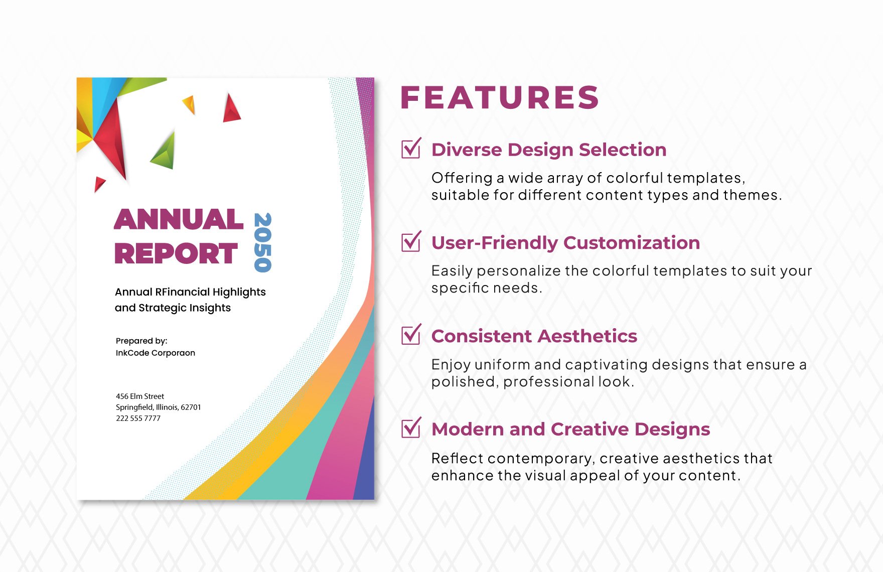 Colorful Cover Page Template