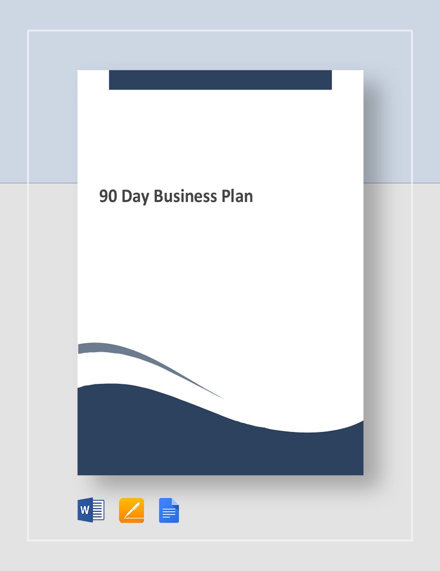 90 day Business Plan Template