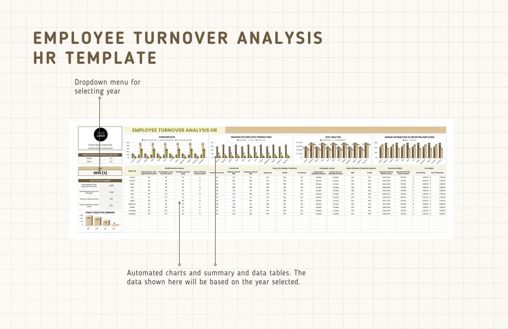 Employee Turnover Analysis HR Template